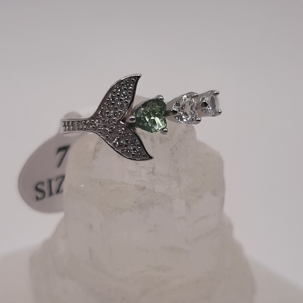 R804 R701 Sterling Silver Mermaid Ring - Fragrant Jewels